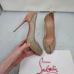 Christian Louboutin Maison Margiela Bridiela Una Strass Blush Shoe